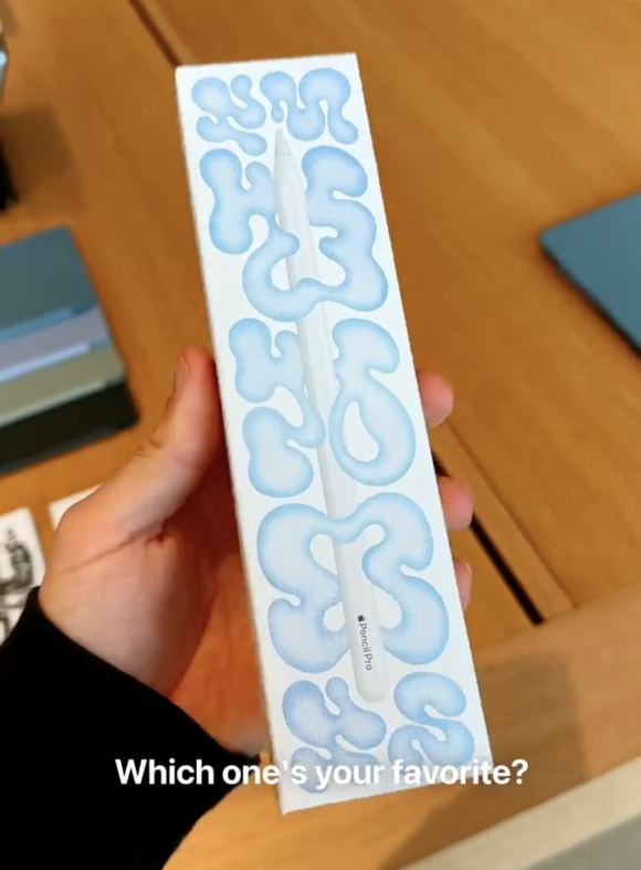 Apple Pencil Proのパッケージデザインが5種類〜どれが届くか