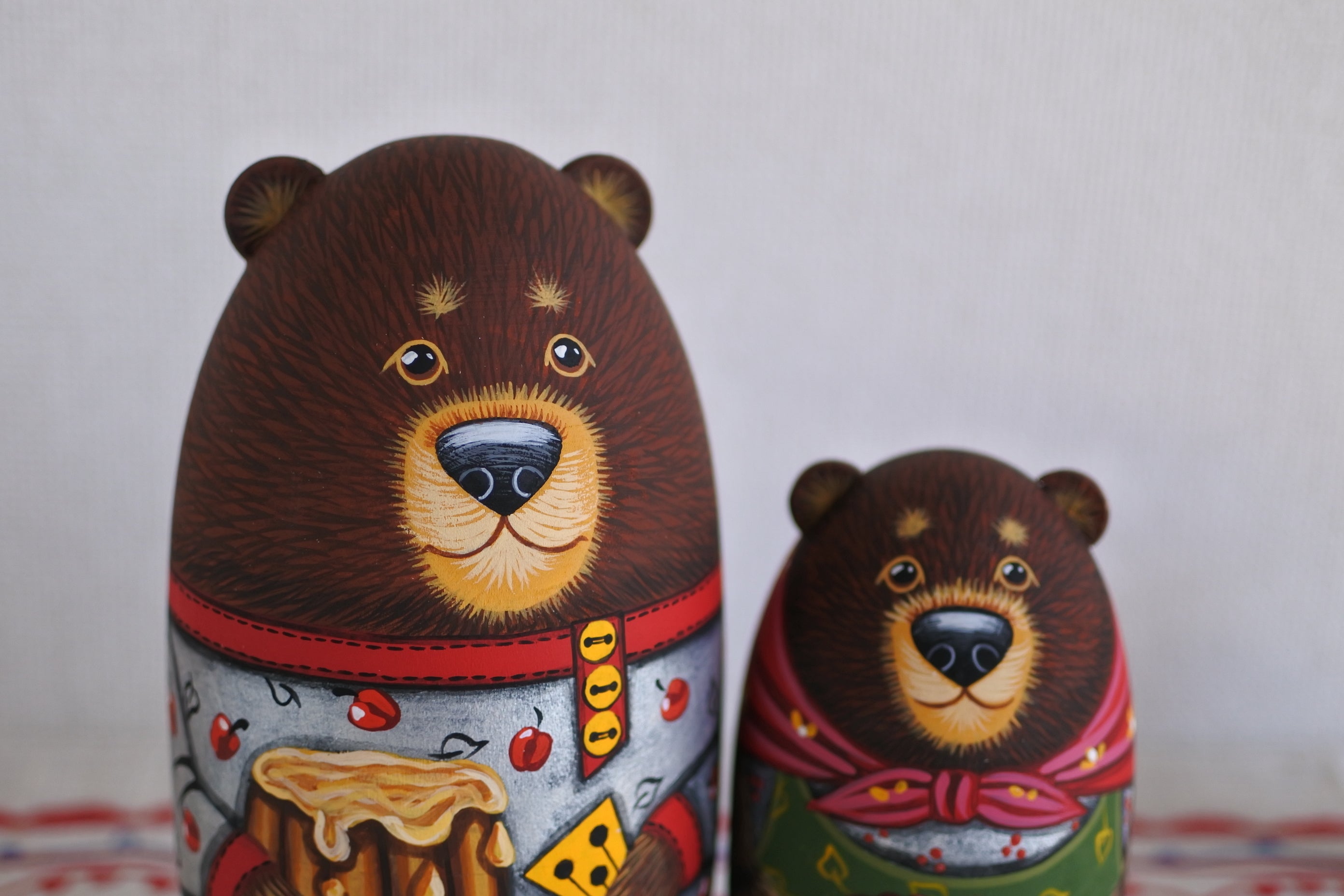 エカテリーナ・ペトゥホワのマトリョーシカ 3びきのくま 4ピース 民話