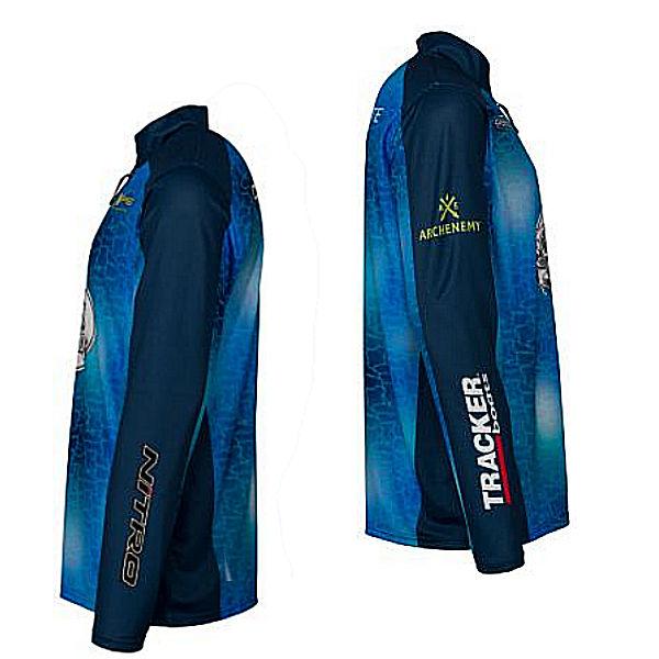バスプロショップス Bass Pro Shops Quarter-Zip Water Print Fishing