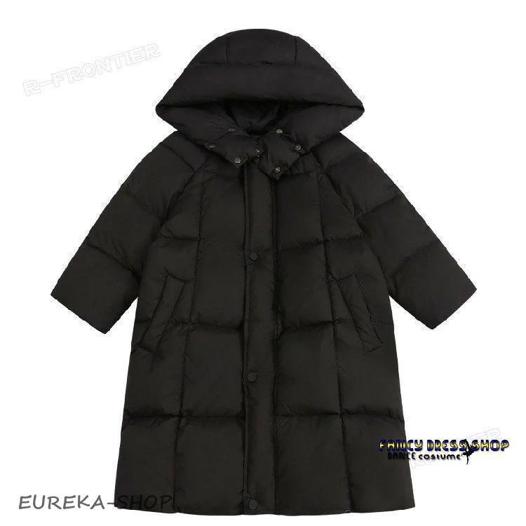 ベンチコート ジュニア 女の子 160 男の子 中綿ジャケット フード付き