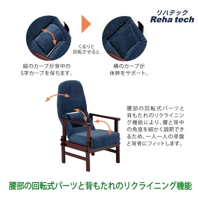 リハテック 背楽いす SEC-01 高齢者椅子 高齢者用椅子 いす チェアー