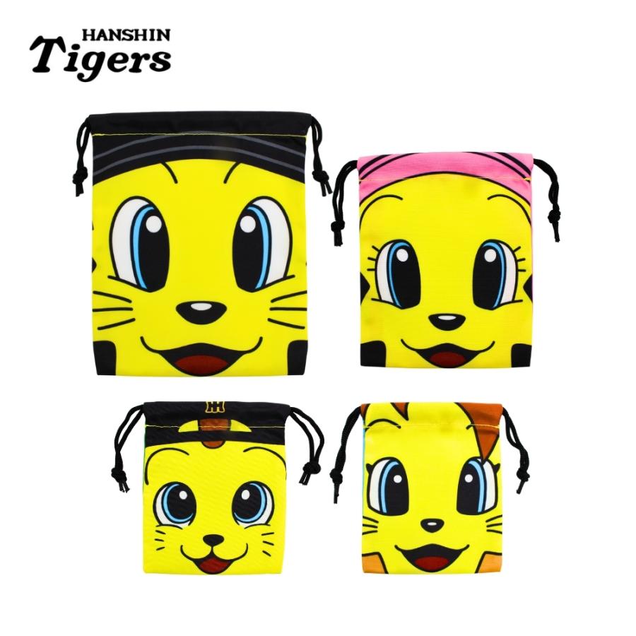 阪神タイガースグッズ マスコット集合巾着 4枚セット (トラッキー