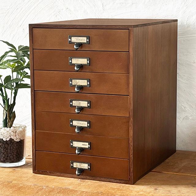 木製 卓上 A4 引き出し収納 書類ケース おしゃれ 収納 アンティーク