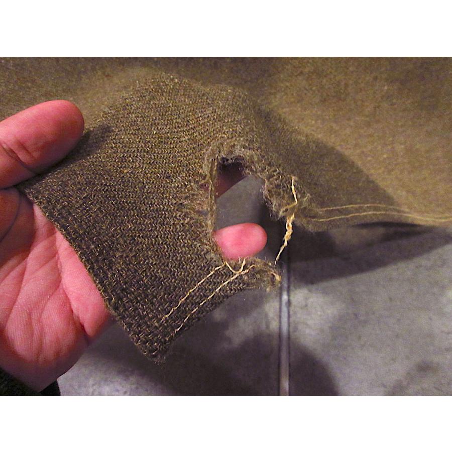 ビンテージ~40's○ミリタリーウールブランケットオリーブグリーン約