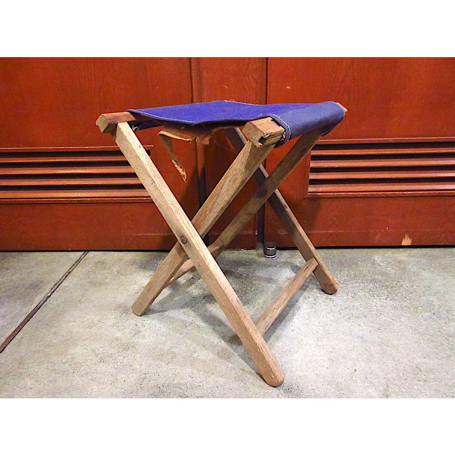 ビンテージ○アウトドアフォールディングチェア○230605m5-chrウッド