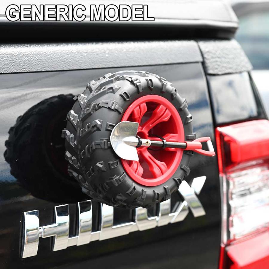 ミニ スペアタイヤ タイヤ 背面スコップ ジムニー ランクル ハスラー