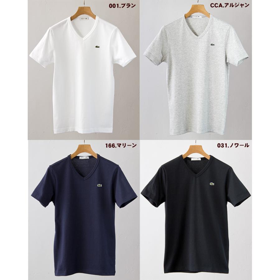 LACOSTE（ラコステ） 製造中止・日本製 半袖 Vネック Tシャツ TH632E