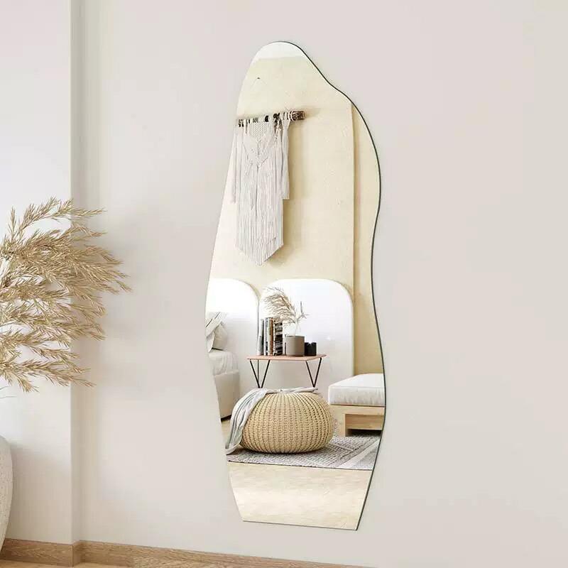 送料無料】壁掛けミラー 壁に貼れる ウォールミラー ミラー 鏡 壁掛け