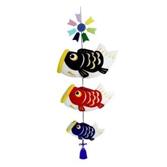 京都龍虎 ちりめん細工 和ぐるみ ふわふわ鯉のぼり : 逸品shopコレコレ