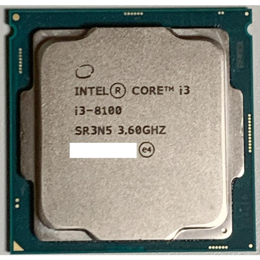 インテル（intel） 【中古】 Intel CPU Core i3-8100 / 動作品 付属品