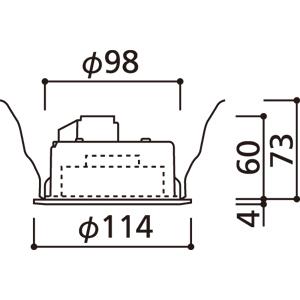 ODELIC（オーデリック） ダウンライト LED 調光調色 リモコン別売