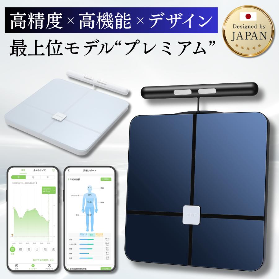 InField（インフィールド） AI×体重計 プレミアム スマホ連動 体組成計
