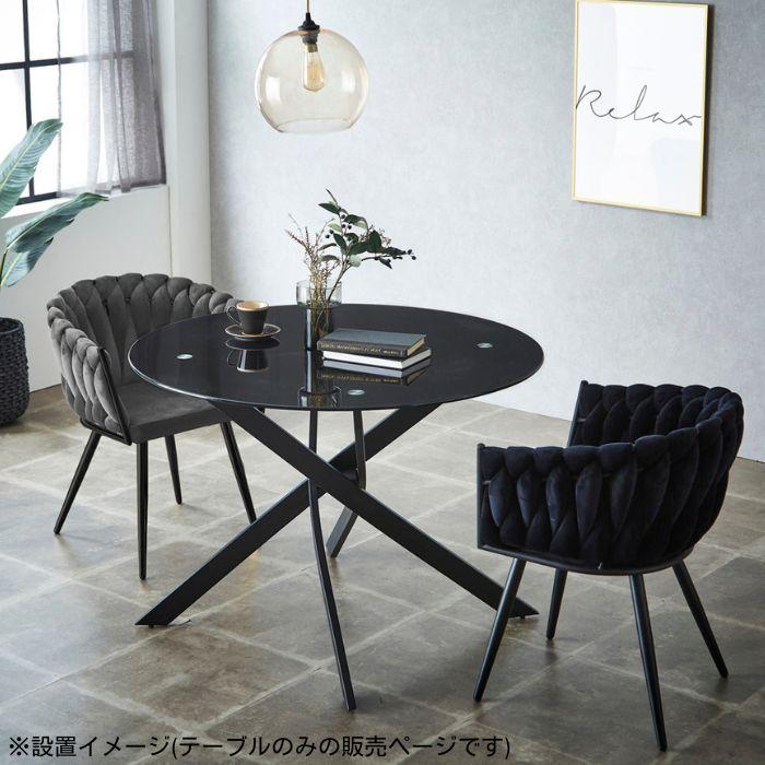 ダイニングテーブル ガラステーブル 円形 ガラス 110cm 丸 円卓 カフェ