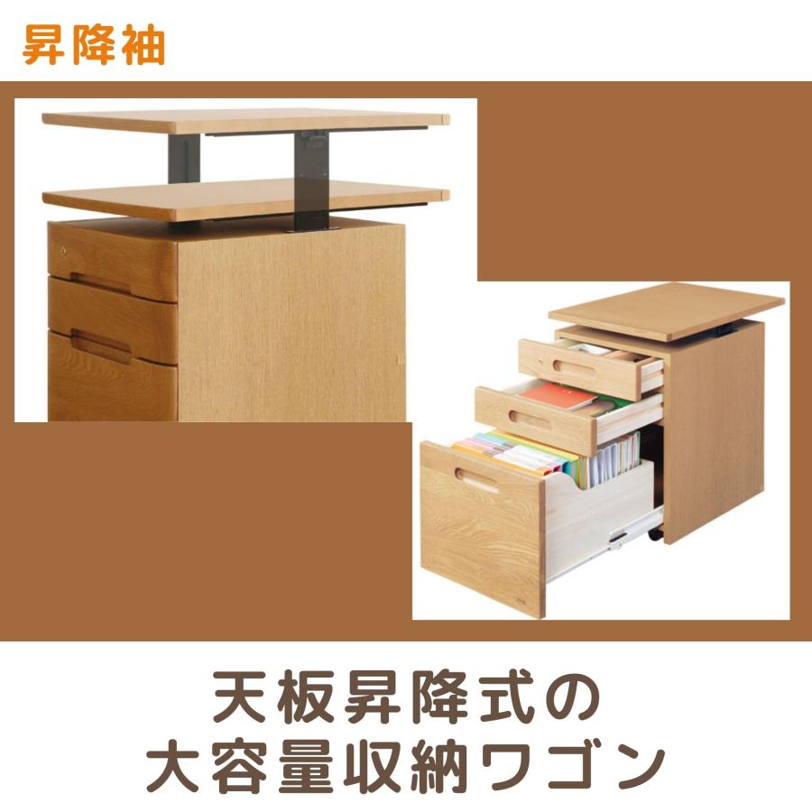 浜本工芸 デスクワゴン No.09 学習デスク用 サイドワゴン サイド