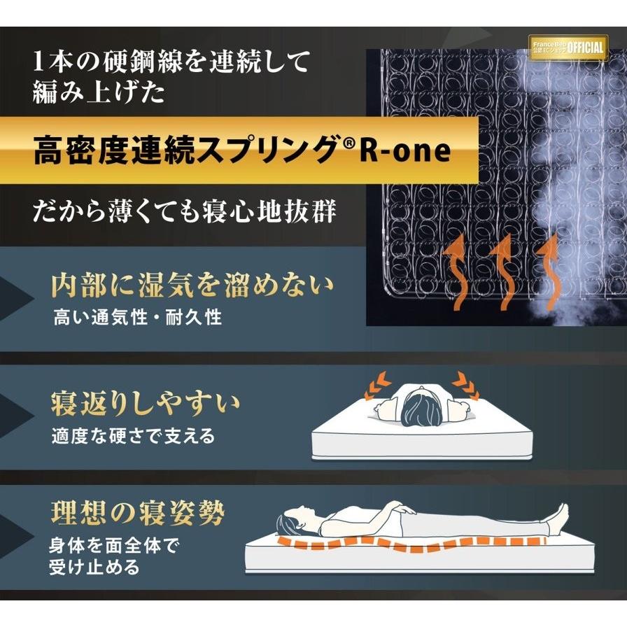 フランスベッド（FRANCEBED） マットレス 薄型 フォールドエアー