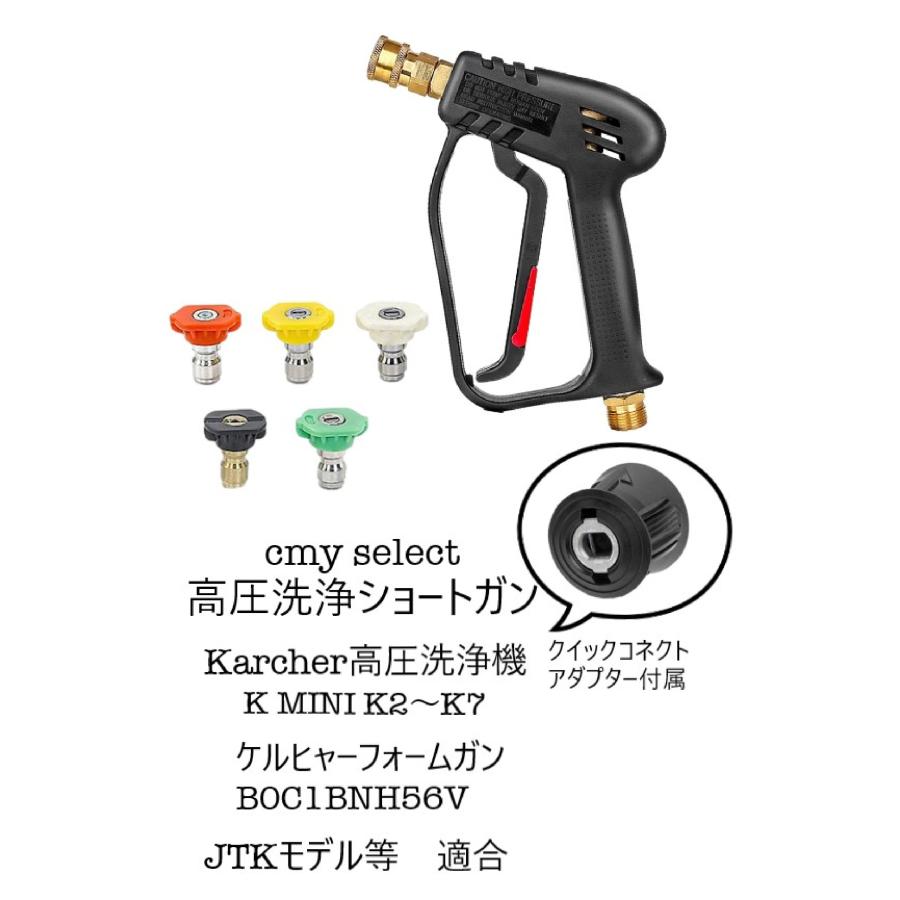 ケルヒャー ショートガン ノズル 5種ノズルチップ 洗車 高圧洗浄機 K