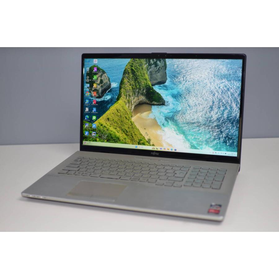 中古ノートパソコン 富士通 NH77/E3 Windows11+office 爆速SSD512GB