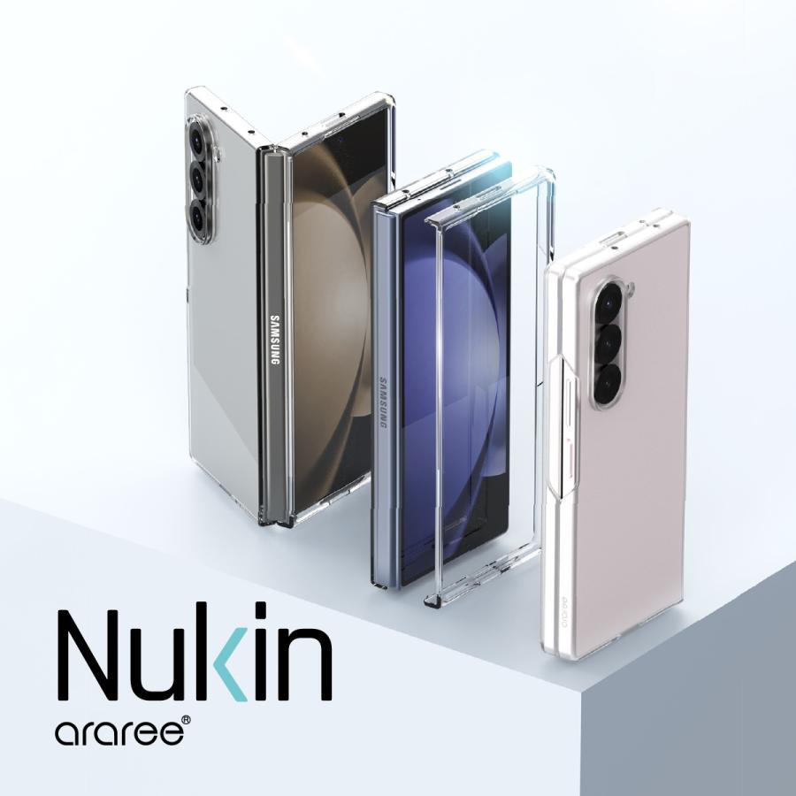 araree Galaxy Z Fold6 ケース クリア 薄型 軽量 スマホケース 密着痕