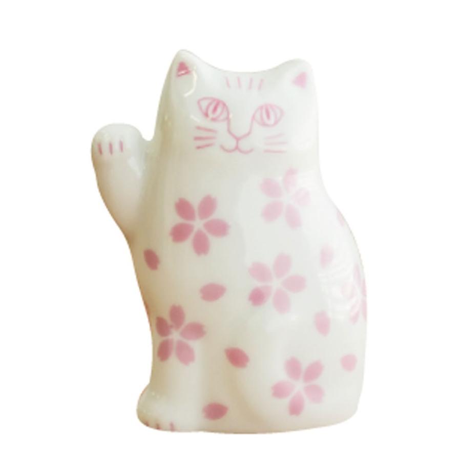 Lisa Larson（リサラーソン） まねくねこのこ 招き猫 陶器 置物 ブルー