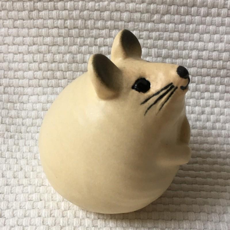 Lisa Larson（リサラーソン） 三匹のネズミ ねずみ 陶器置物 北欧雑貨