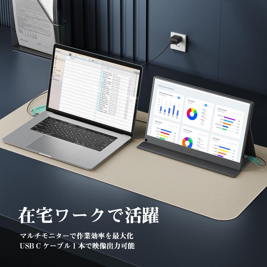 新品】モバイルモニター 15.6インチ 4K解像度(3840x2160P)モバイル