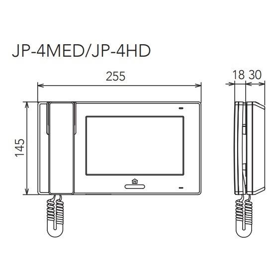 アイホン（aiphone） インターホン JP-4HD モニター付子機