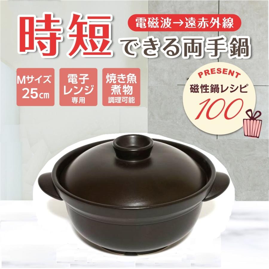 両手鍋 調理器具 軽い 軽量 25cm 電子レンジok 対応 おしゃれ 大容量