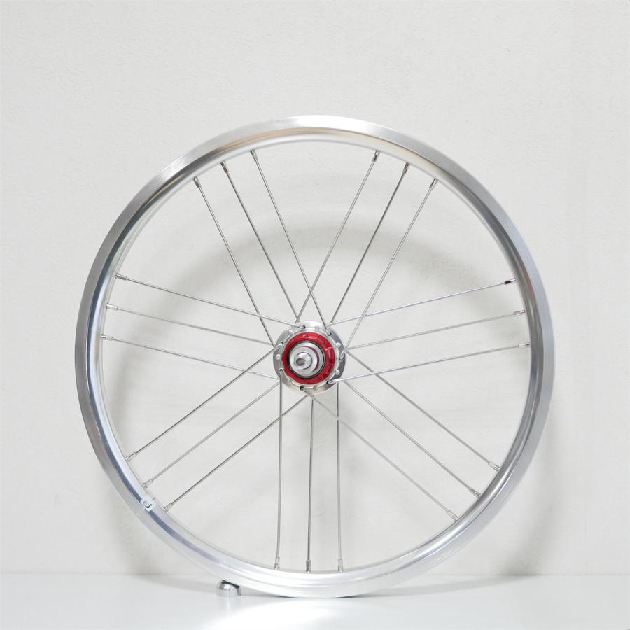 176G3S」BROMPTON 外装 2-7速用 シルバー色 超軽量910グラム ホイール