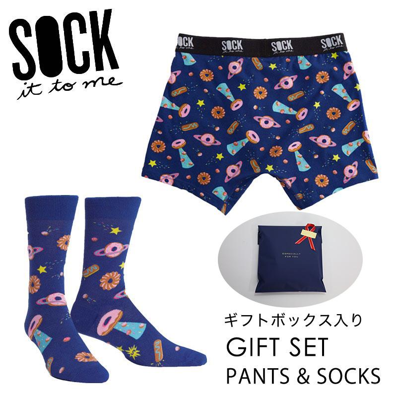 SOCK it to me ボクサーパンツ ソックス 2点セット メンズ 靴下 総柄