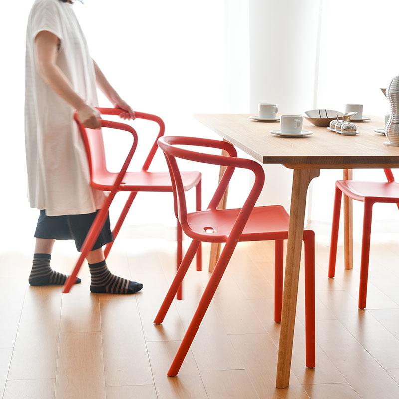 MAGIS（マジス） エアアームチェア スタッキングアームチェア オレンジ