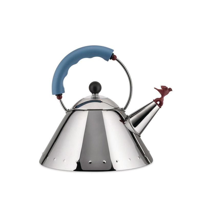 ALESSI（アレッシィ） バードケトル 2L 9093 ライトブルー ブラック