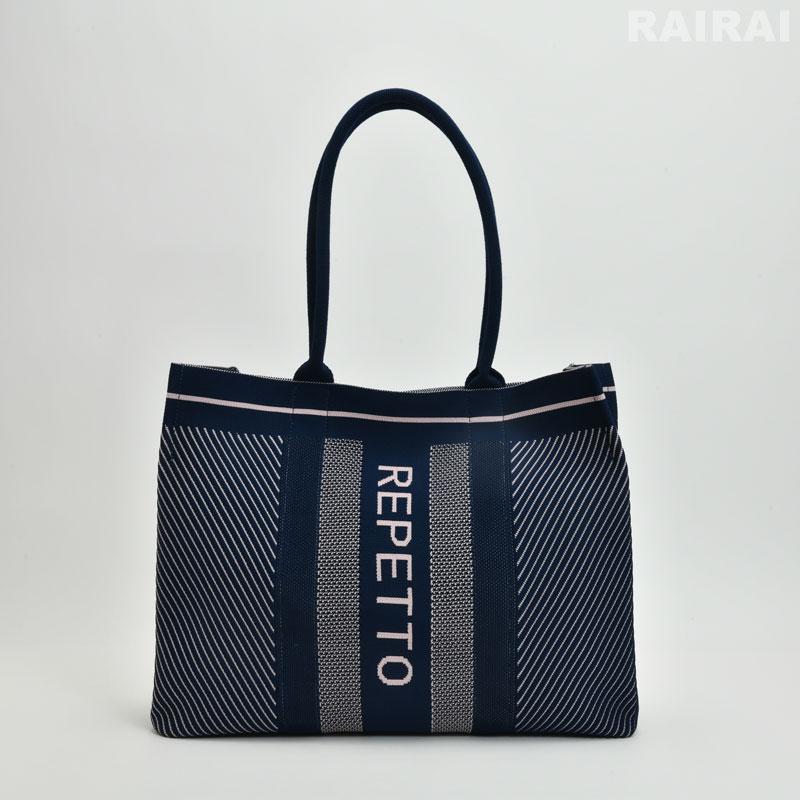 repetto（レペット） トートバッグ ブラック 黒 ネイビー 紺 ピンク