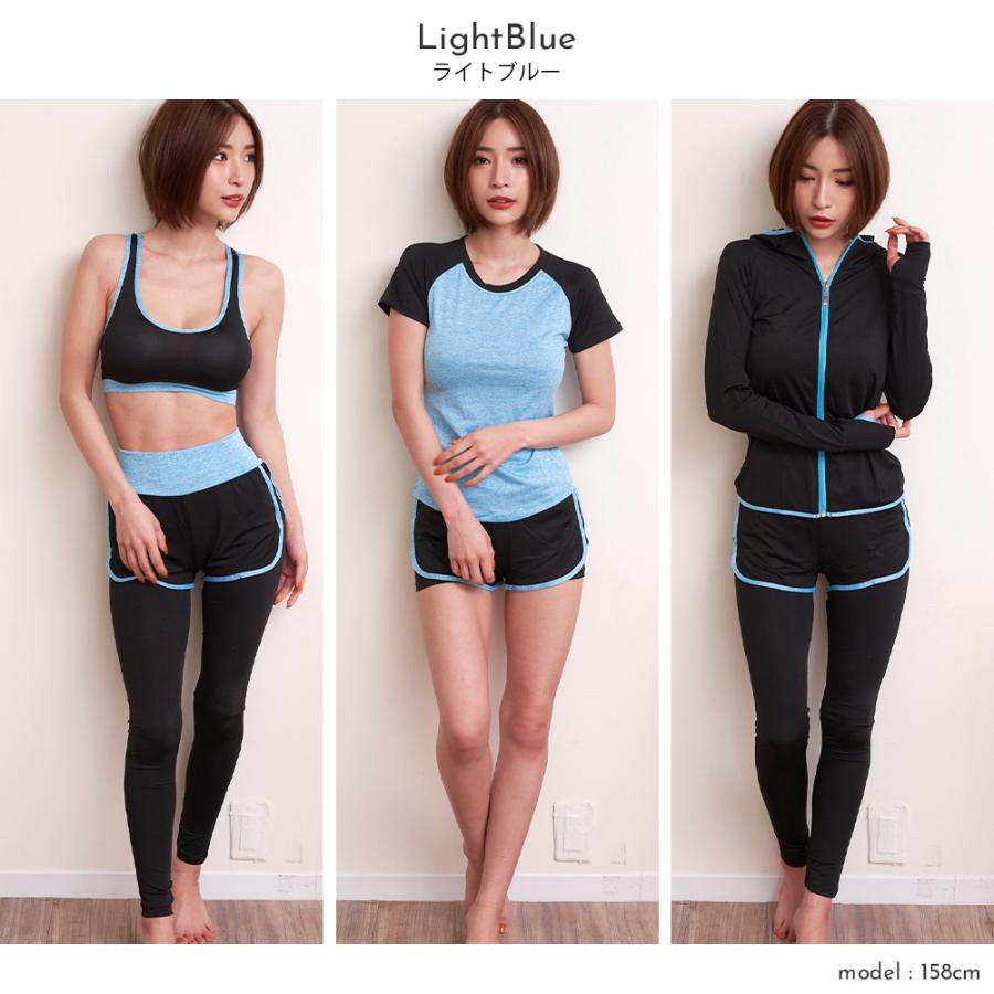 フィットネス ウェア レディース 5点セット 上下セット ヨガウェア