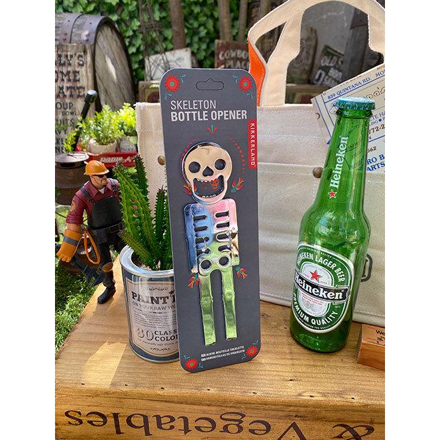 キッカーランド スケルトンボトルオープナー □ アメリカン雑貨