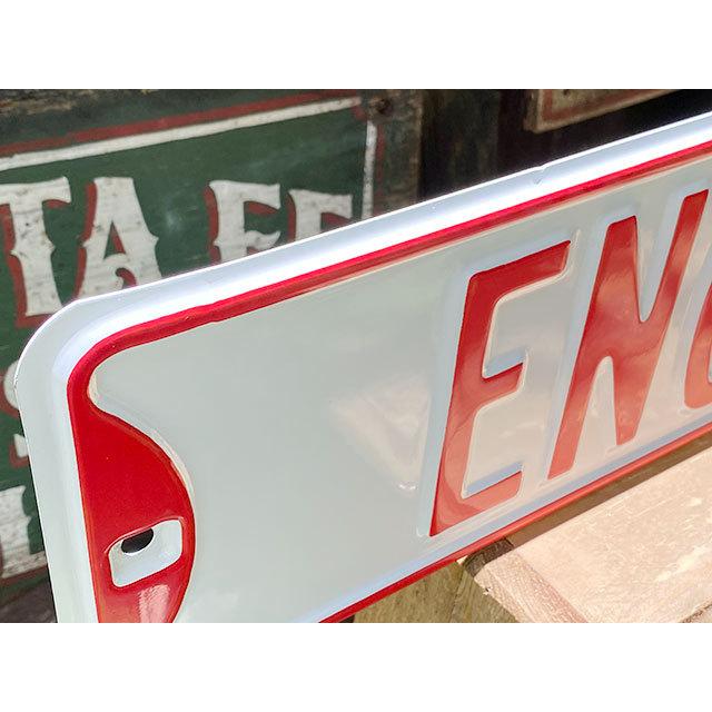 イングランド エナメルストリートサイン イギリス製ホーロー看板