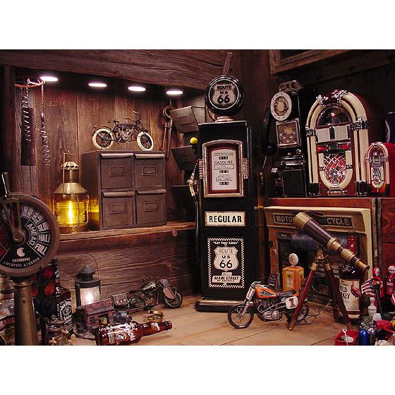 アメリカン レトロ ルート66 ガスポンプCDタワー アメリカ雑貨