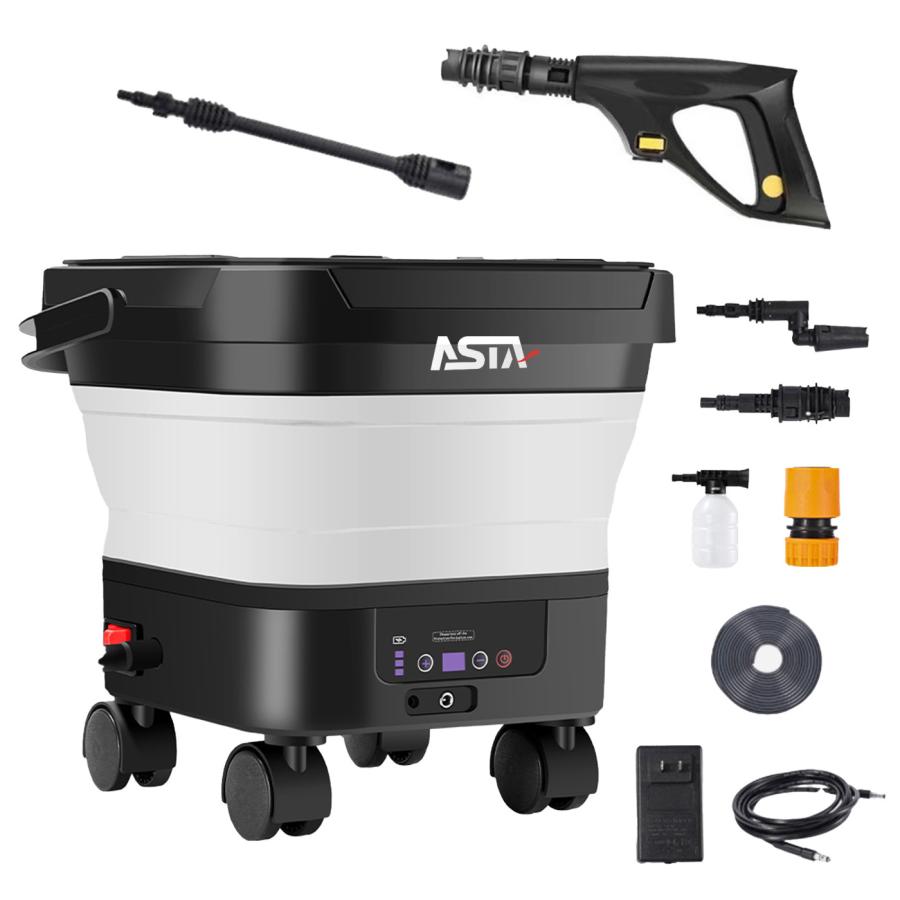 ASTA（アスタ） 高圧洗浄機 コードレス 洗車用 充電式 バッテリー式 大