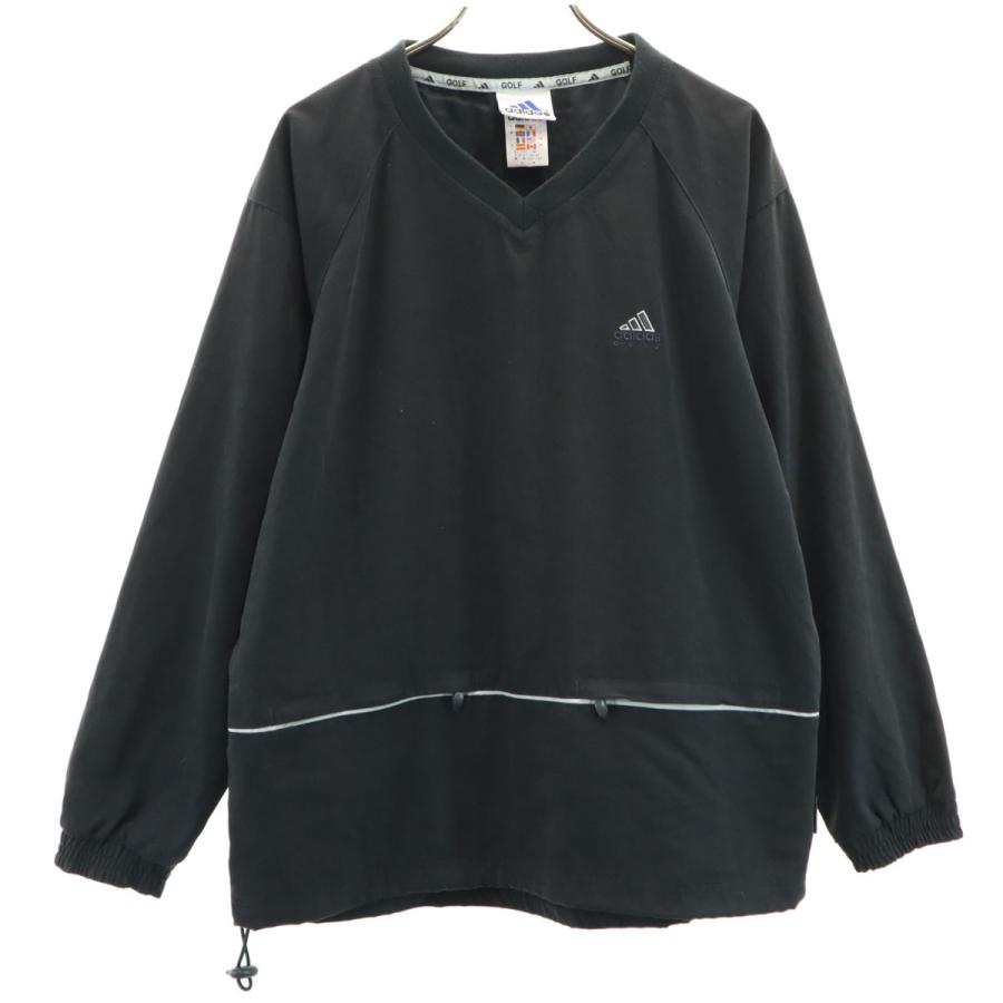 adidas（アディダス） ゴルフ 長袖 Vネック ピステ M ブラック
