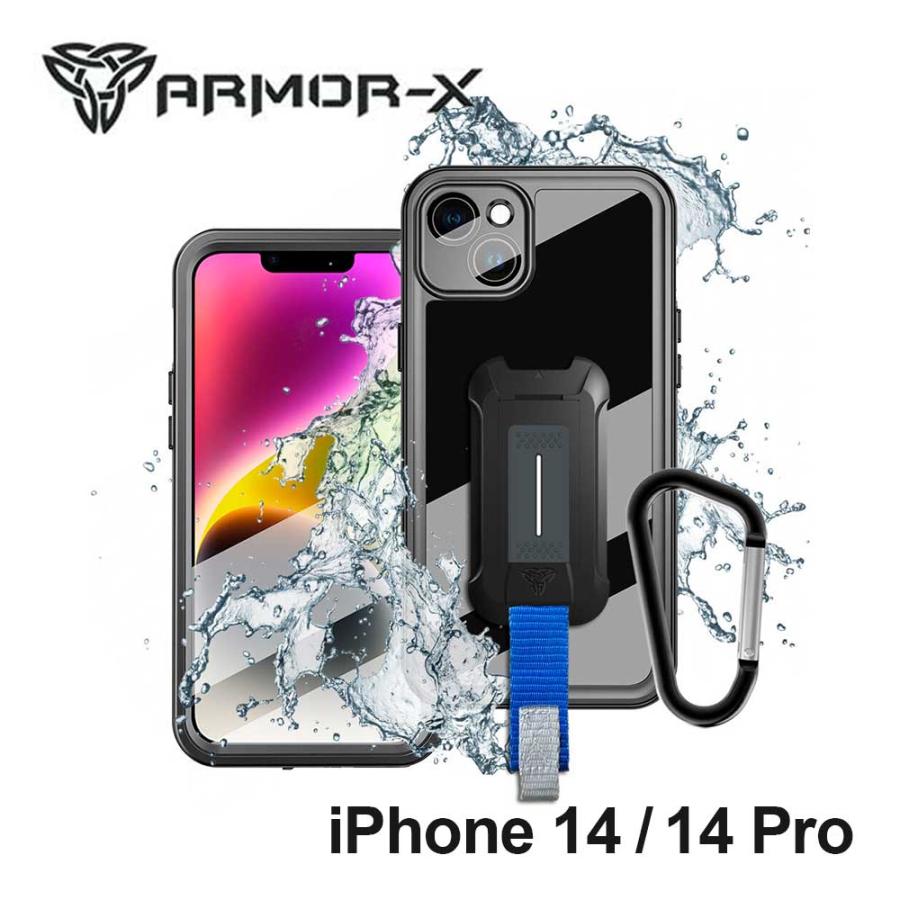 iPhone 14 / 14Pro 用ケース ARMOR-X - IP68 Waterproof Protective