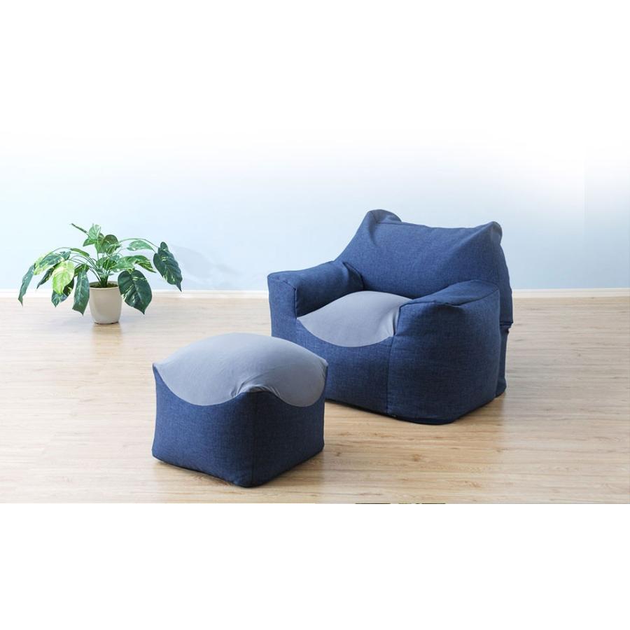 セルタン ビーズソファ オットマン 足置き 単品 クッション 日本製