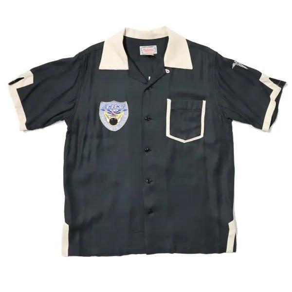 CUSHMAN（クッシュマン） 25603 RAYON BOWLING SHIRT OKINAWA レーヨン