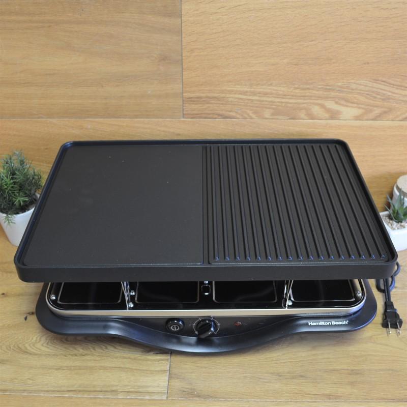 ラクレットグリル オーブン ハミルトンビーチ 波型 フラット 同時調理