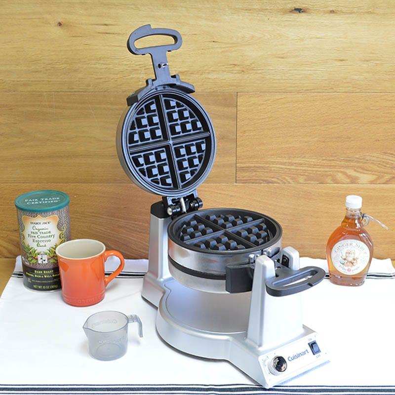 家庭用 クイジナート フリップ式 ダブルワッフルメーカー 上下2枚焼