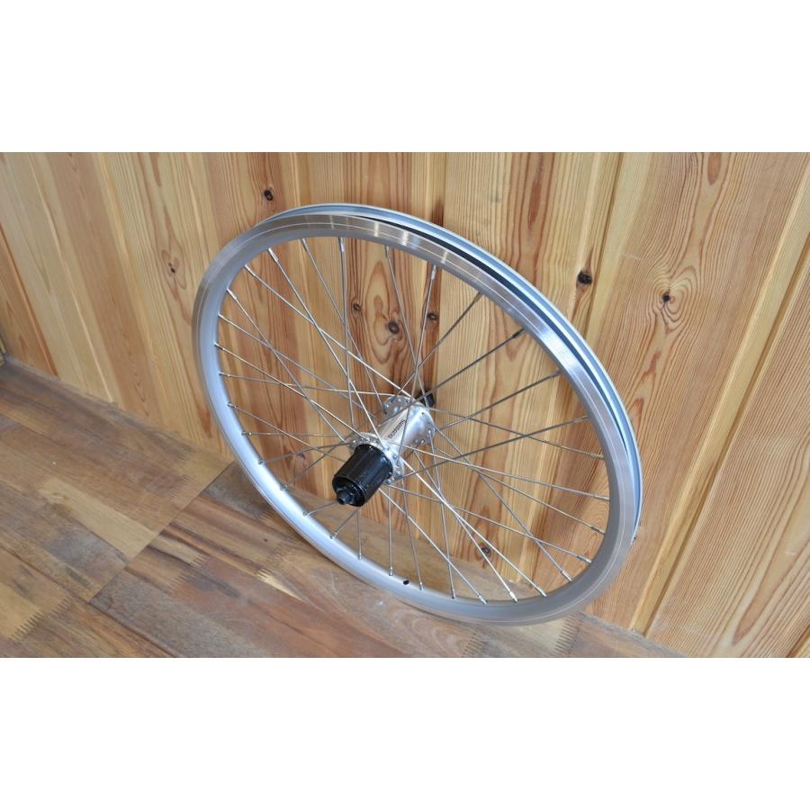 Wheel ホイール 前後セット 車輪 20インチ (406) 8/9/10段用 シルバー