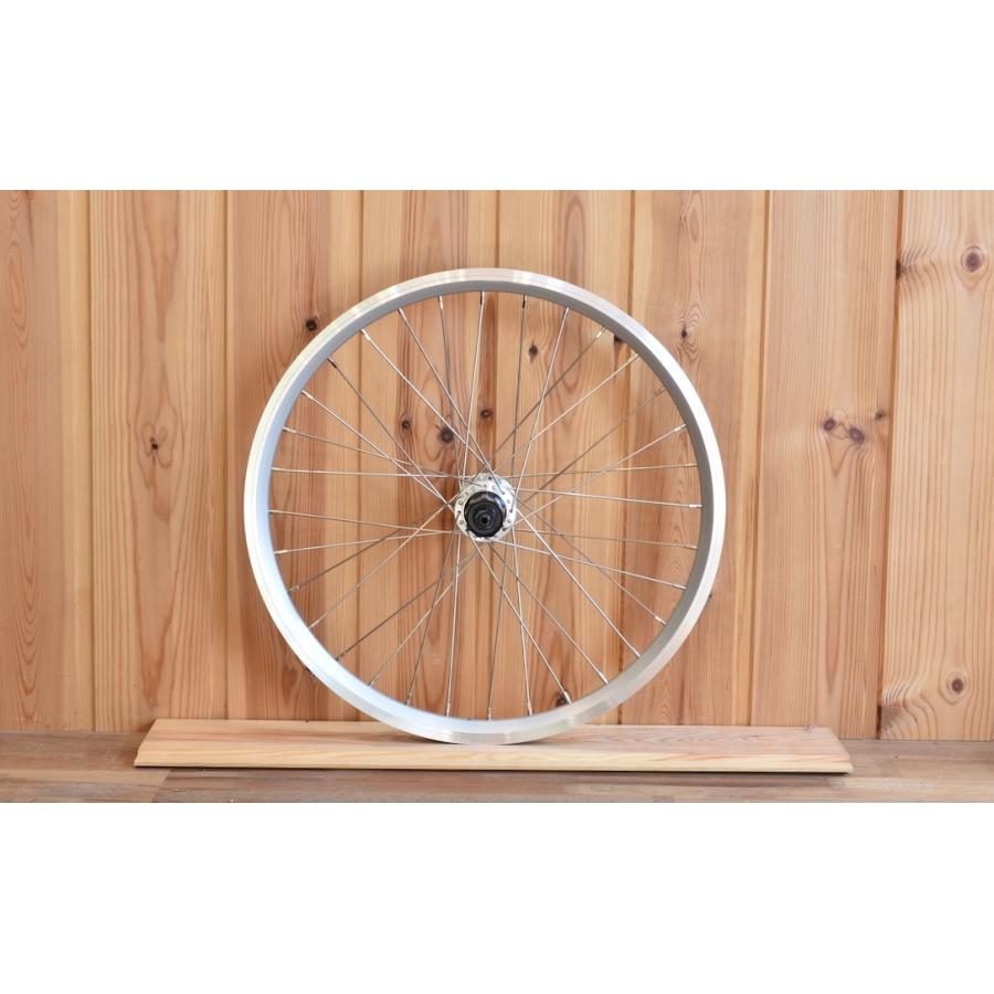 Wheel ホイール 前後セット 車輪 20インチ (406) 8/9/10段用 シルバー