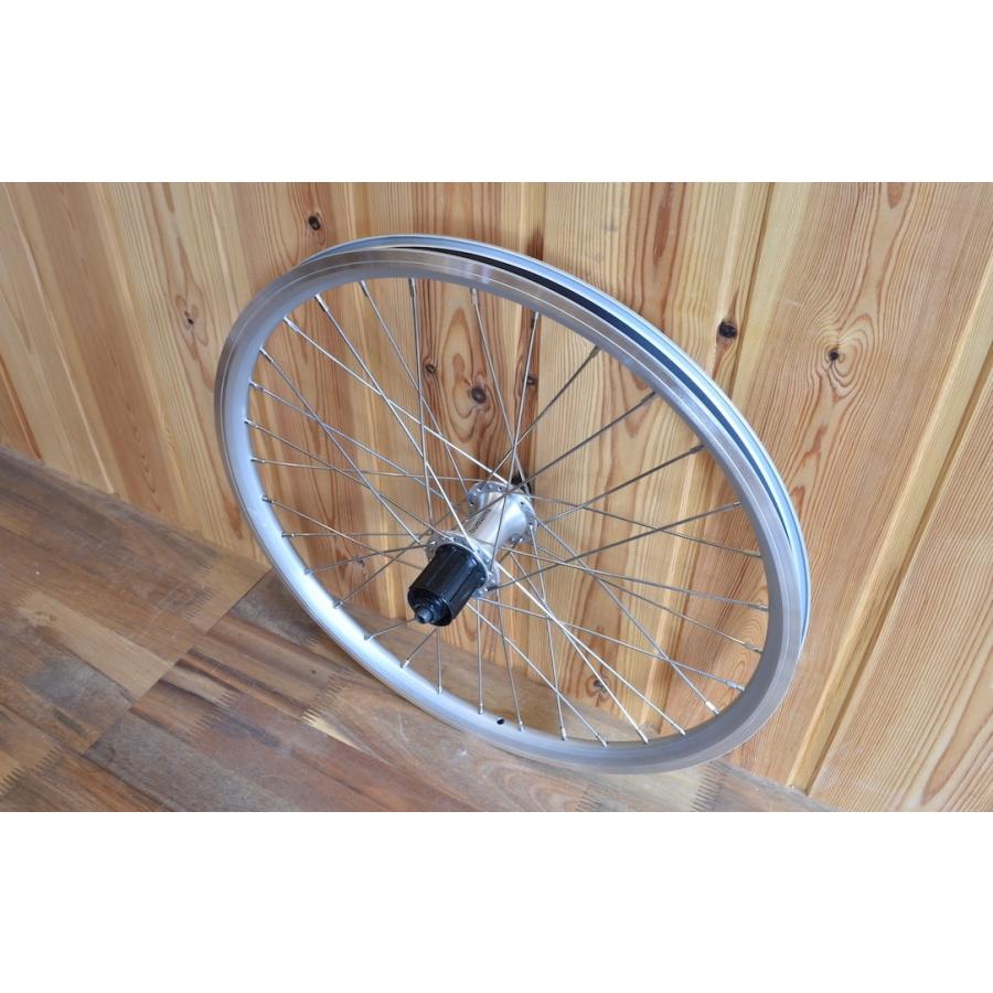 Wheel ホイール 前後セット 車輪 20インチ (406) 8/9/10段用 シルバー