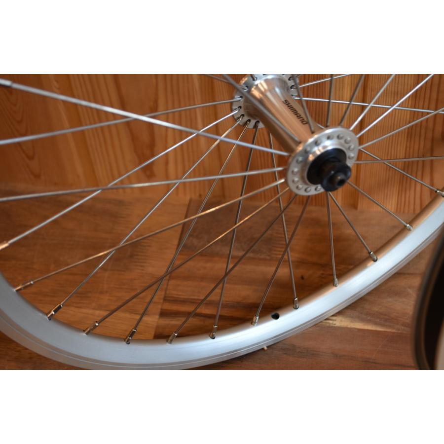 Wheel ホイール 前後セット 車輪 20インチ (406) 8/9/10段用 シルバー