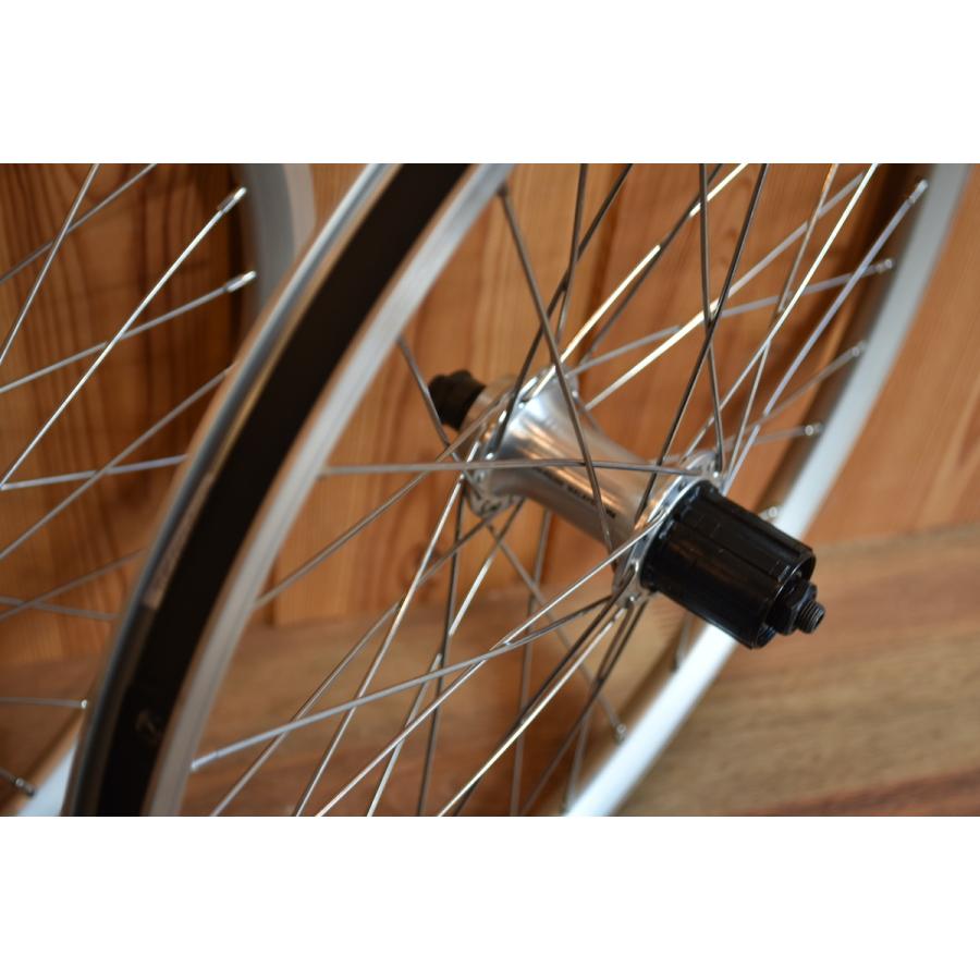 Wheel ホイール 前後セット 車輪 20インチ (406) 8/9/10段用 シルバー