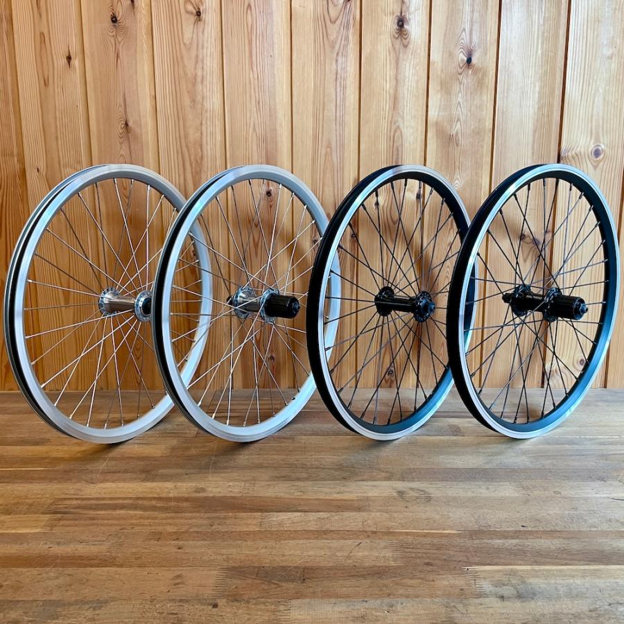 Wheel ホイール 前後セット 車輪 20インチ (406) 10/11段用 シルバー