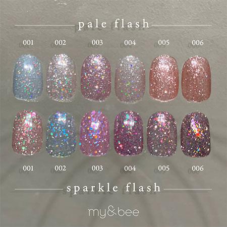 my&bee マイビー スパークルフラッシュセットA（001〜006／6色） SP